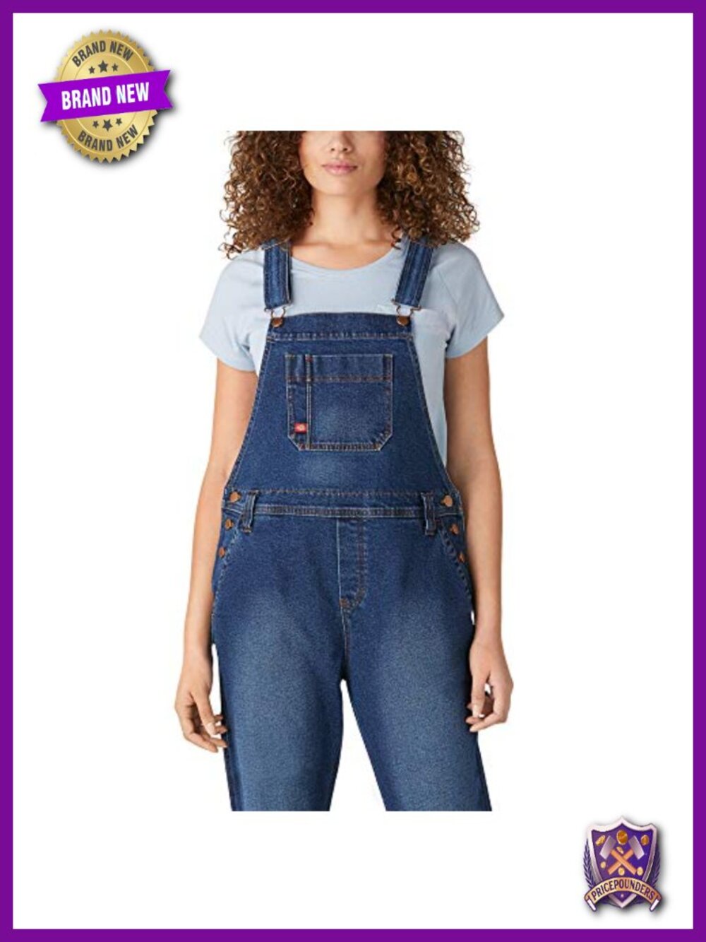 Hickory Stripe Bib Overall Stretch Boyfriend Fit Carpenter Pockets